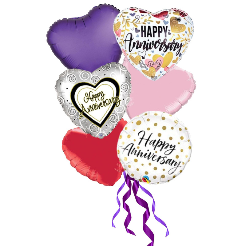 Anniversary Balloon Bouquet - Same Day Delivery
