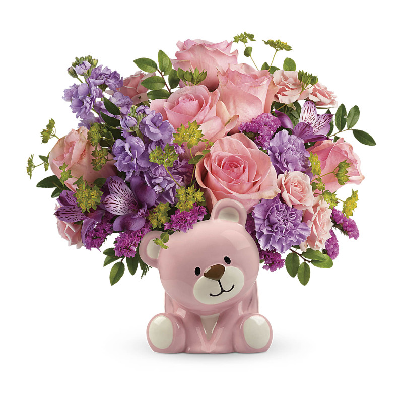 Beautiful Arrival Bear Bouquet - Same Day Delivery