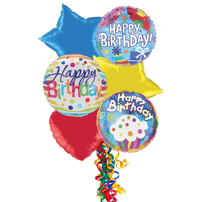 Birthday Balloon Bouquet - Same Day Delivery