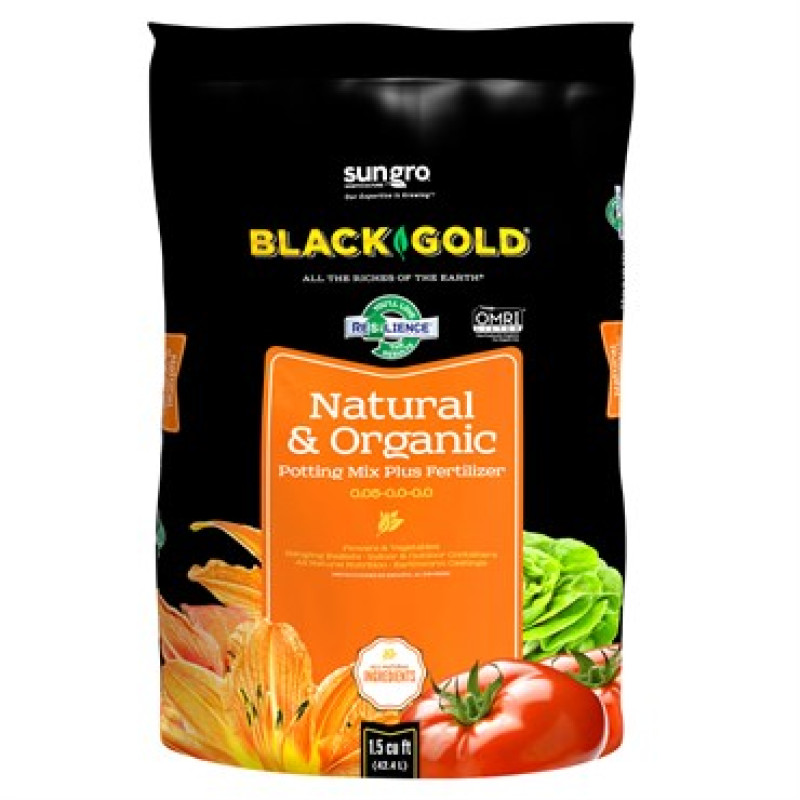 Black Gold Natural and Organic Soil 1.5 cf - Same Day Delivery