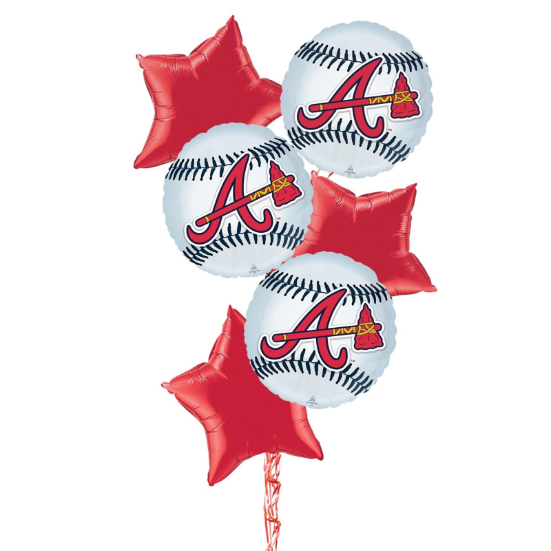 Braves Baseball Balloon Bouquet - Same Day Delivery