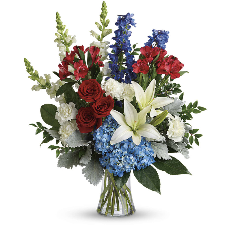 Patriotic Flower Bouquet - Same Day Delivery