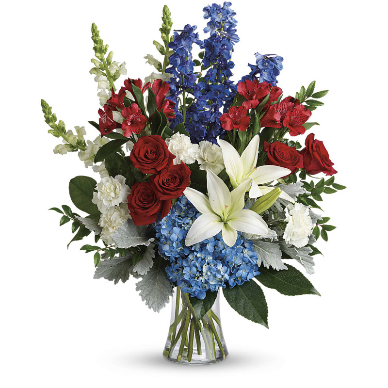 Patriotic Flower Bouquet - Same Day Delivery