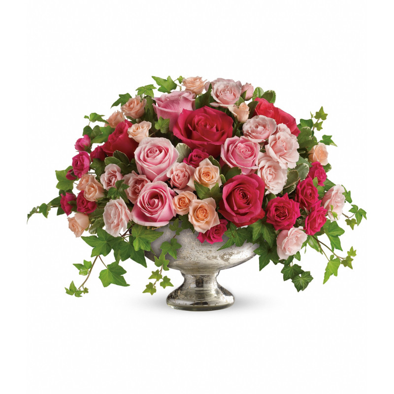 Elegant Rose Centerpiece - Same Day Delivery