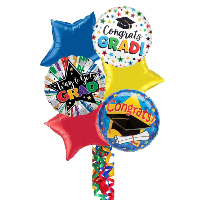 Graduation Balloon Bouquet - Same Day Delivery