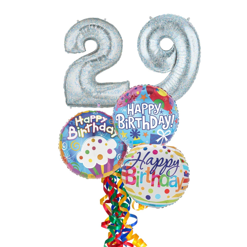 Giant Numbers Birthday Balloon Bouquet  - Same Day Delivery