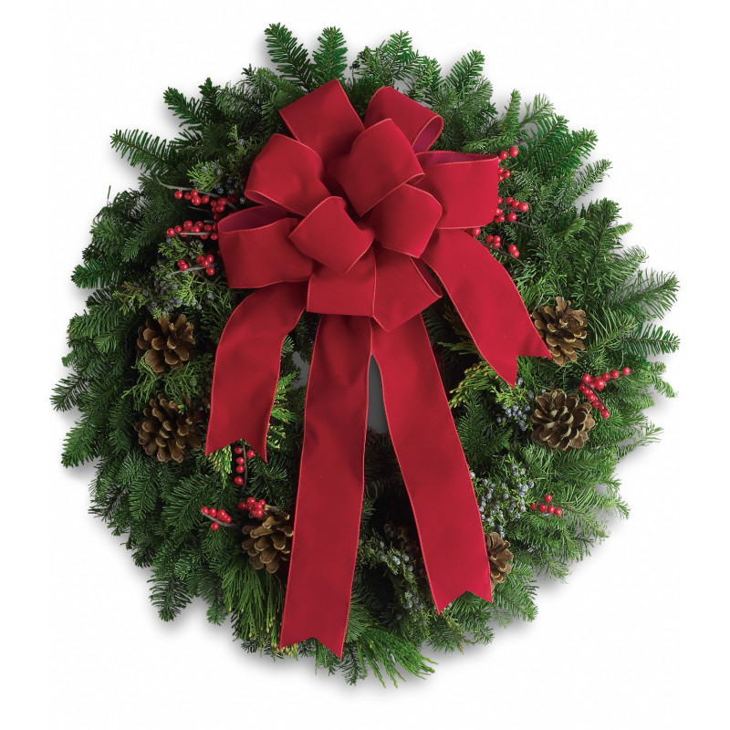 Classic Christmas Wreath - Same Day Delivery