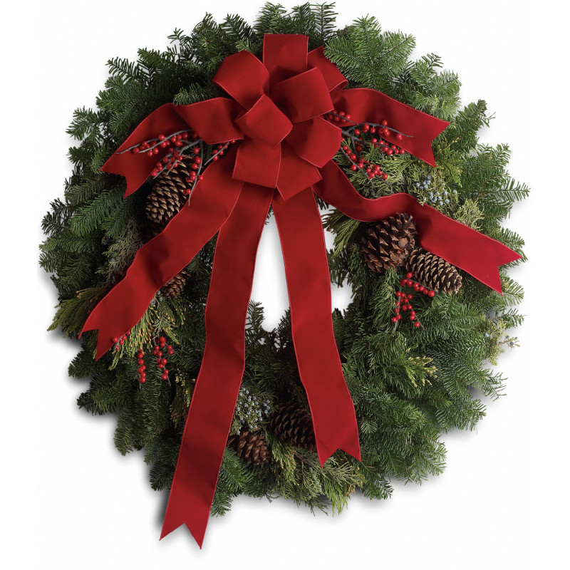 Classic Christmas Wreath - Same Day Delivery