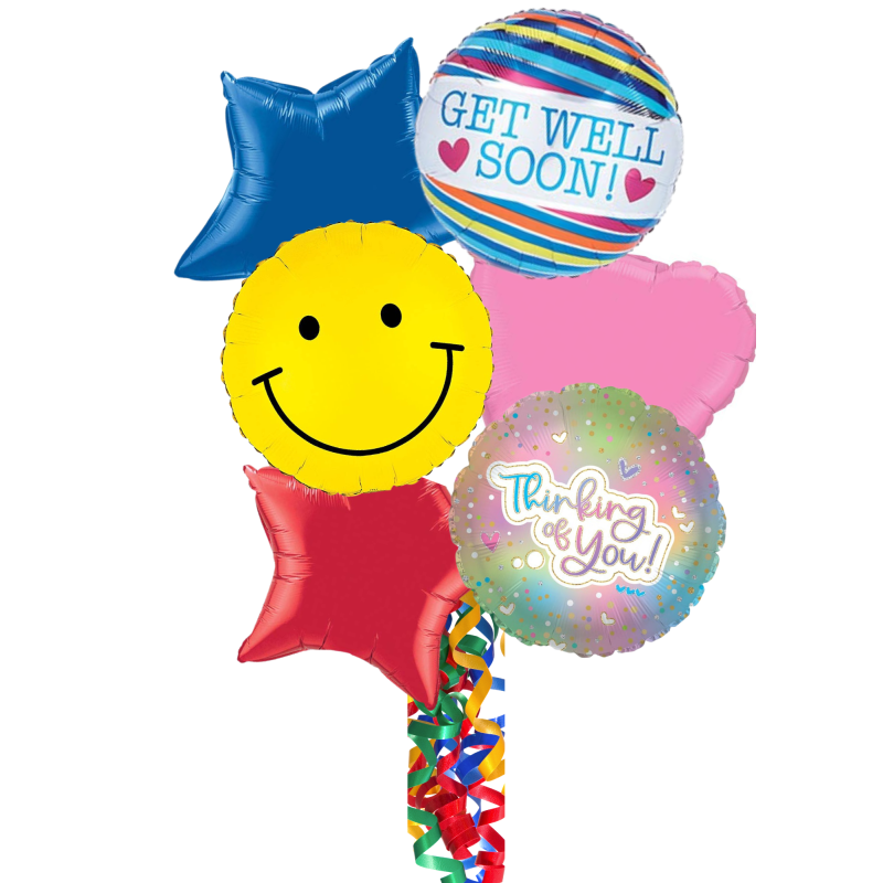 ICU-Get Well Balloon Bouquet  - Same Day Delivery