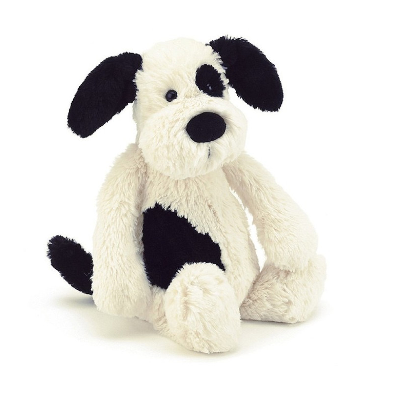Bashful Black and Creme Puppy Medium - Same Day Delivery