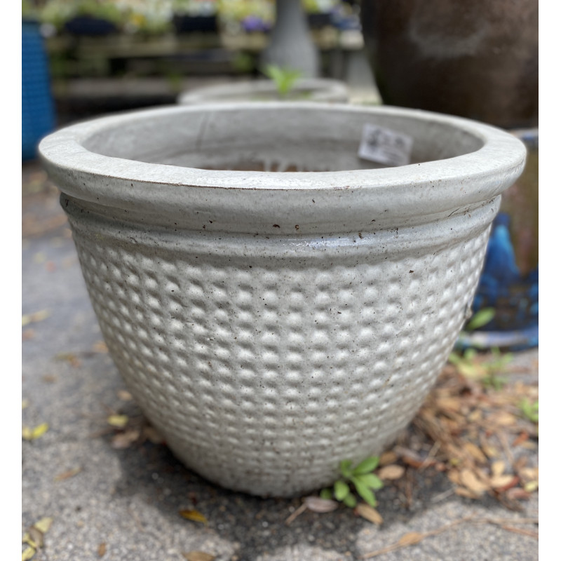 White Waffle Pottery Large - Same Day Delivery