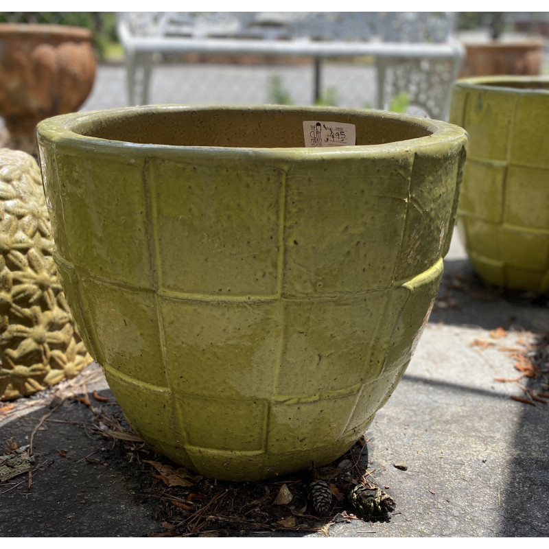 Lime Green Pottery Large - Same Day Delivery