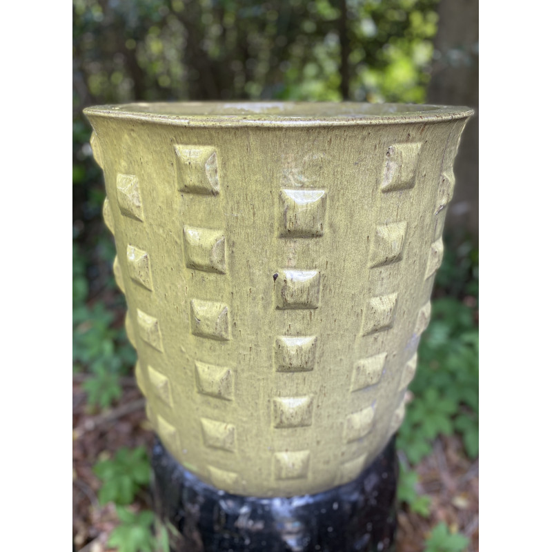 Green Studded Pottery Large - Same Day Delivery