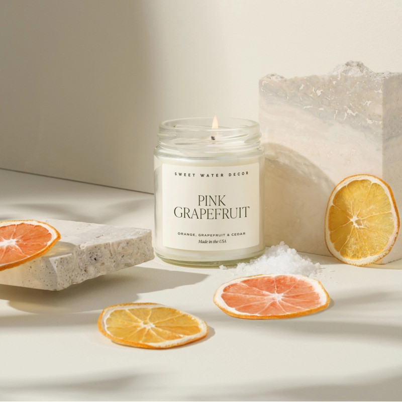 Pink Grapefruit Candle - Same Day Delivery