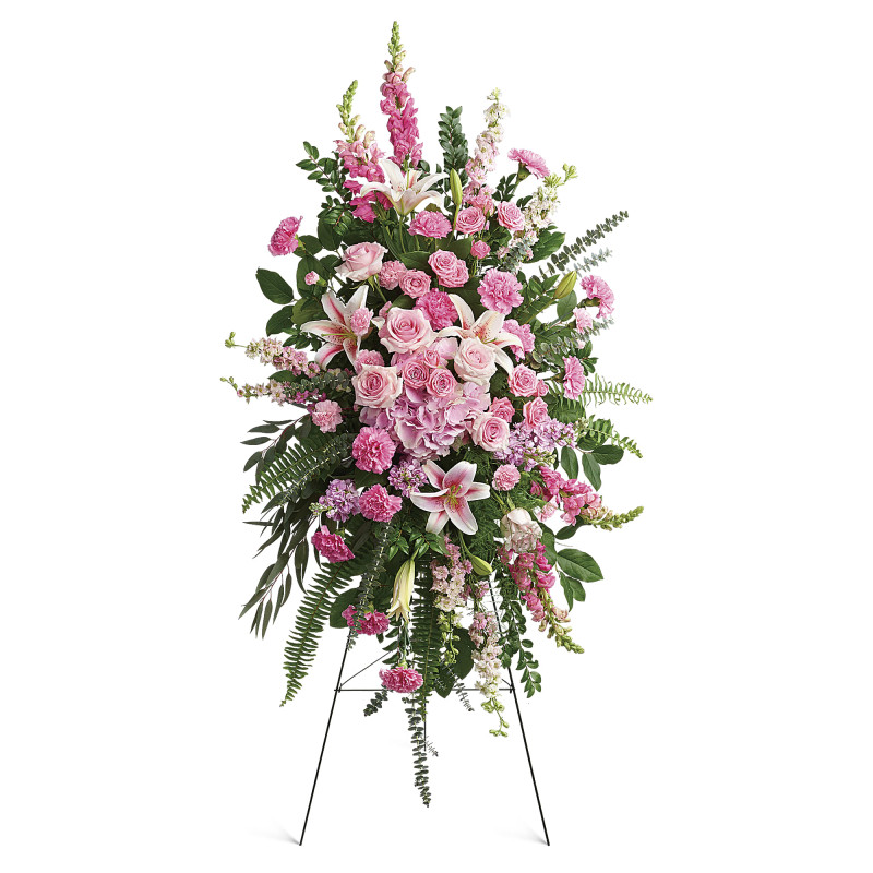Pink Funeral Spray - Same Day Delivery