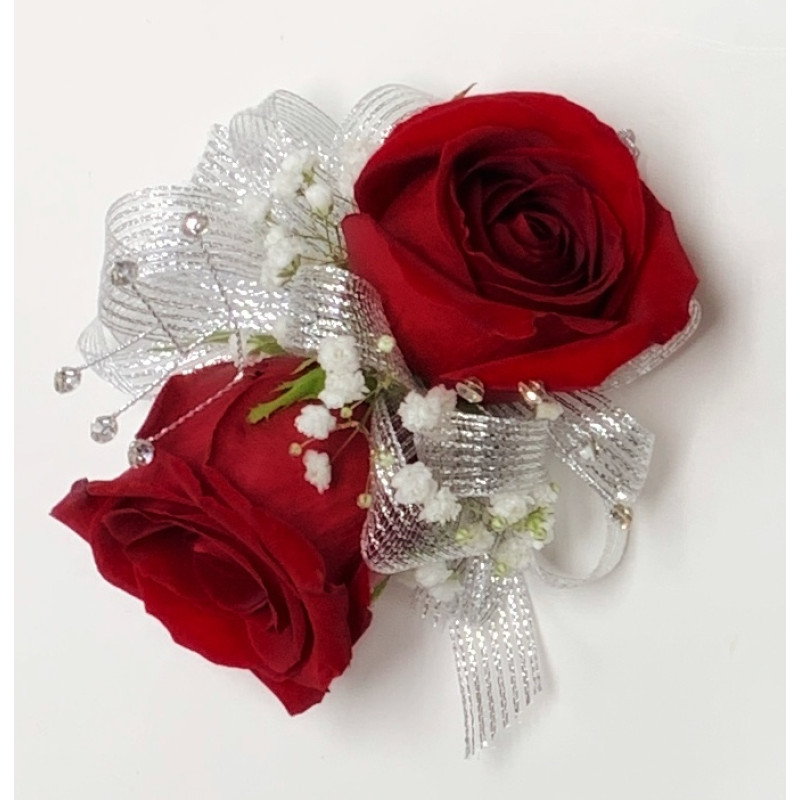 Red Rose Wrist Corsage - Same Day Delivery