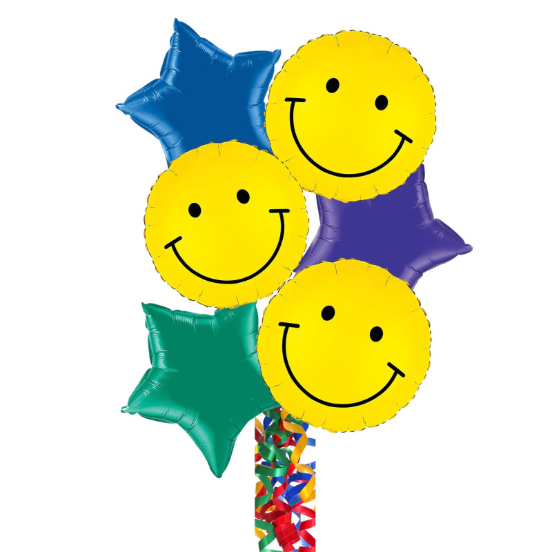 Smile Balloon Bouquet - Same Day Delivery