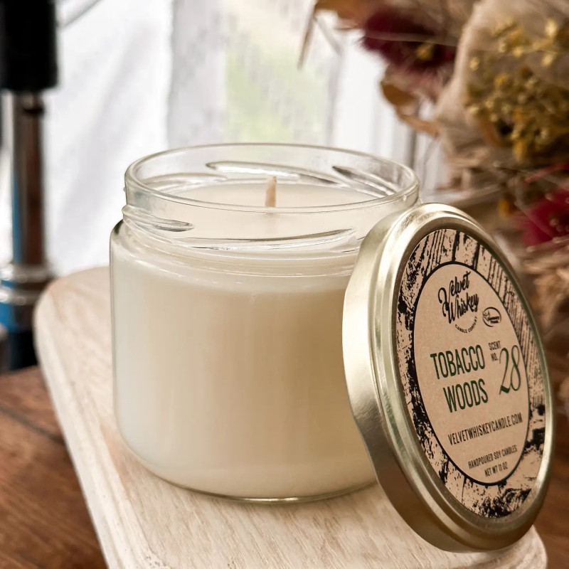 Tobacco Woods Candle  - Same Day Delivery
