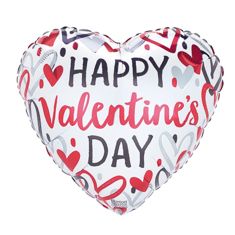 Valentines Mylar Balloon - Same Day Delivery