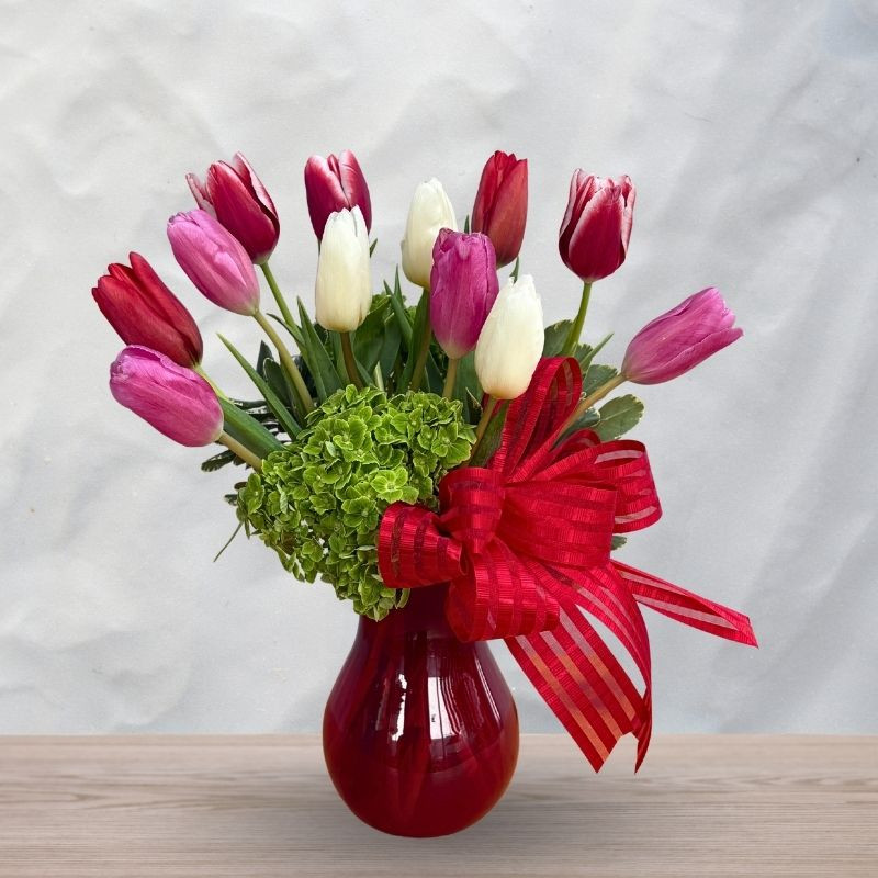 Valentine Tulip Bouquet - Same Day Delivery