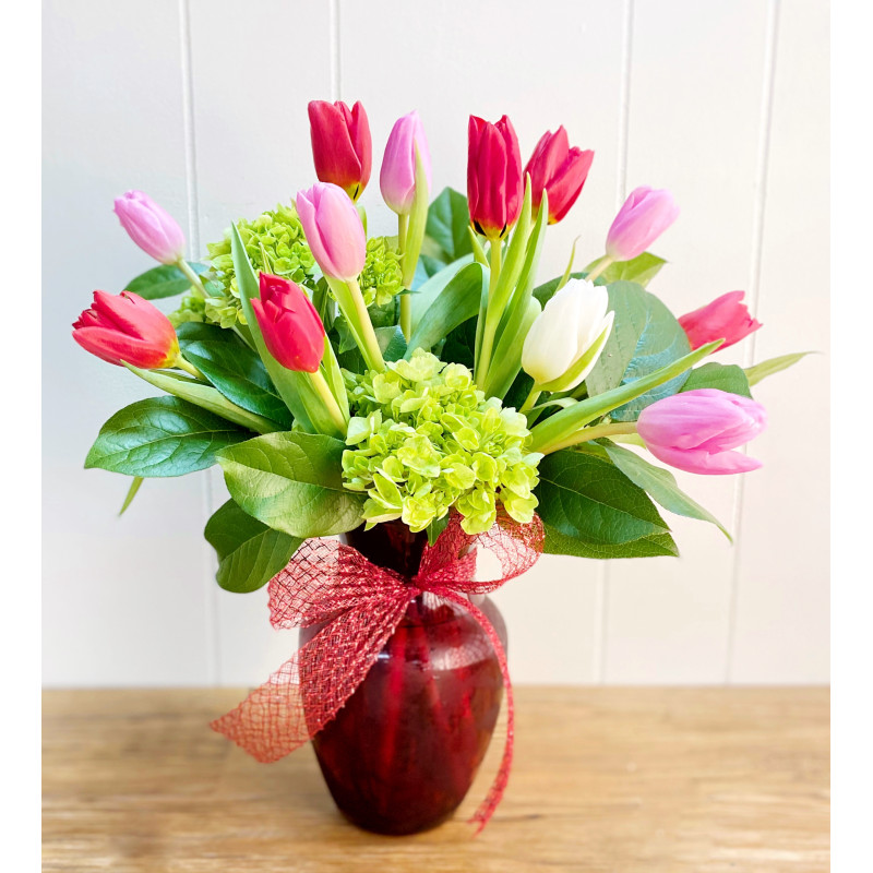 Valentine Tulip Bouquet  - Same Day Delivery