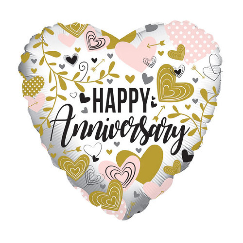 Anniversary 18 inch Balloon with Helium - Same Day Delivery