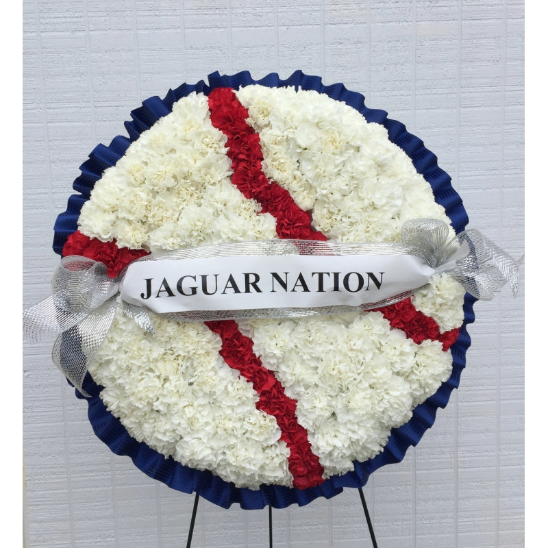 Baseball Funeral Standing Spray - Same Day Delivery