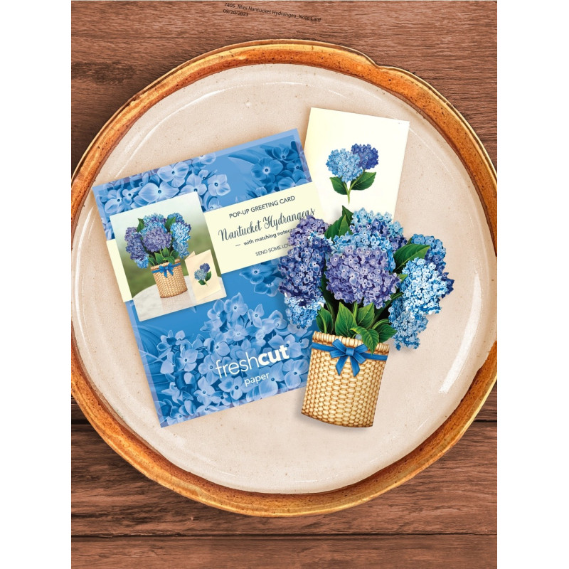 Nantucket Hydrangeas Freshcut Paper Mini - Same Day Delivery