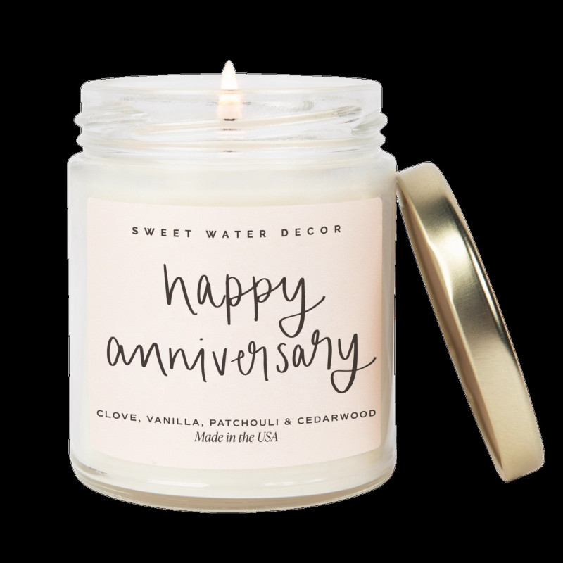 Happy Anniversary Candle - Same Day Delivery