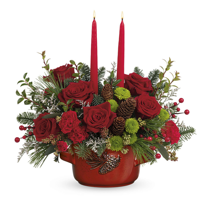 Home for the Holidays Centerpiece - Same Day Delivery
