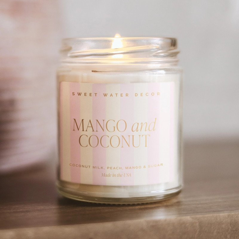 Mango and Coconut Candle - Same Day Delivery