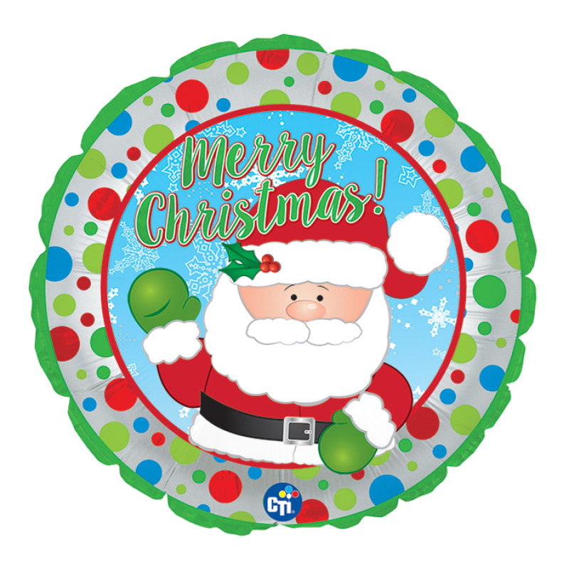 Christmas Balloon Filled with Helium - Same Day Delivery