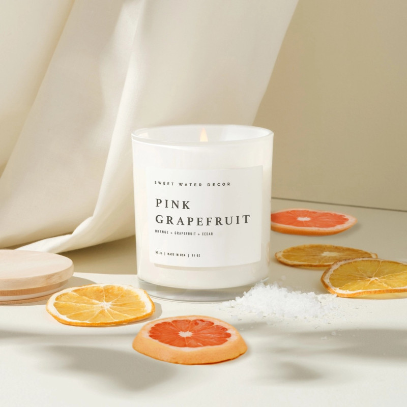 Pink Grapefruit Candle - Same Day Delivery