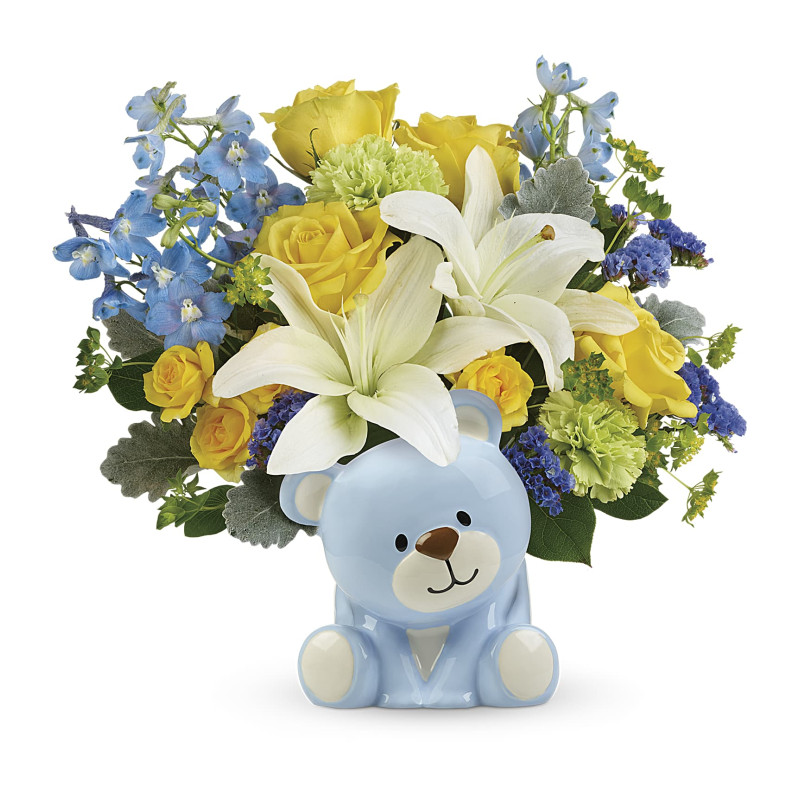 Sunny Cheer Bear Bouquet  - Same Day Delivery