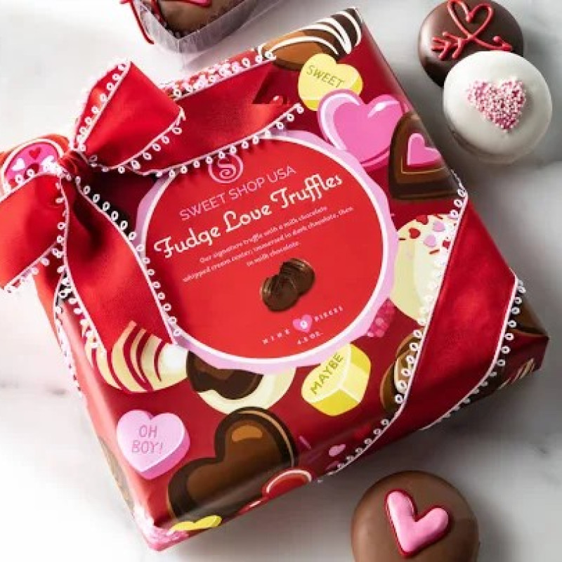 Sweet Shop 9 pc Valentine Chocolates - Same Day Delivery