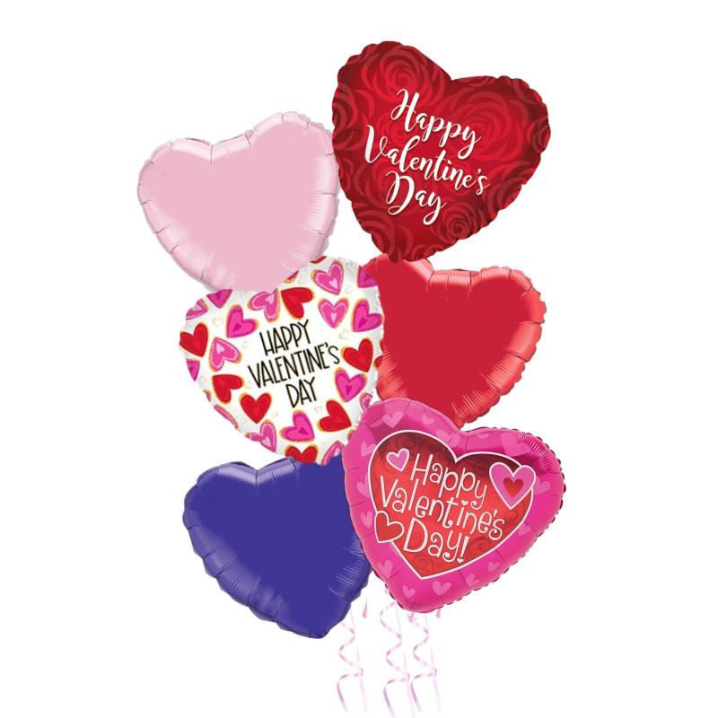 Valentine Balloon Bouquet - Same Day Delivery
