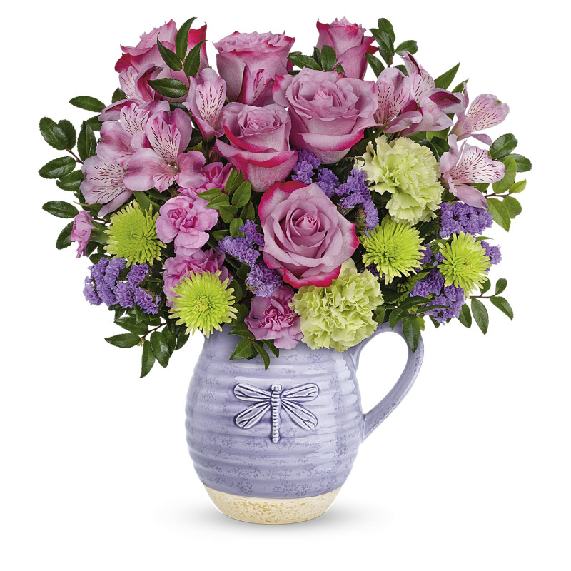 Whimsical Dragonfly Bouquet - Same Day Delivery