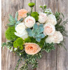 Peach Handtied Bouquet: Fancy