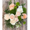 Peach Handtied Bouquet: Traditional