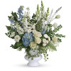 Blue and White Sympathy Bouquet : Traditional