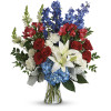 Patriotic Flower Bouquet: Premium