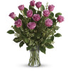 Lavender Rose Bouquet: 1 Dozen Lavender Roses