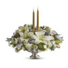 Silver and Gold Centerpiece: Fancy