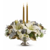 Silver and Gold Centerpiece: Traditional