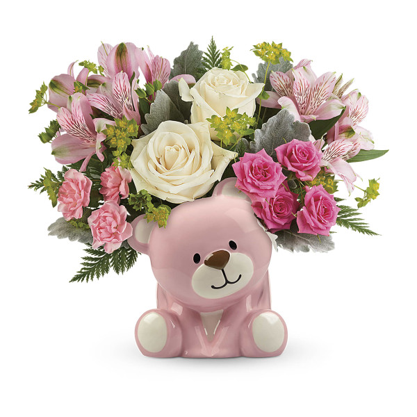 Birthday for Her Precious Pink Bear Bouquet Atlanta's