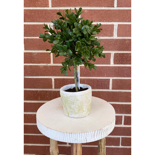 Faux Boxwood Topiary 12 inch