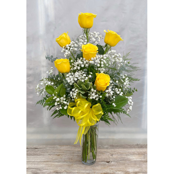 Yellow Roses Half Dozen
